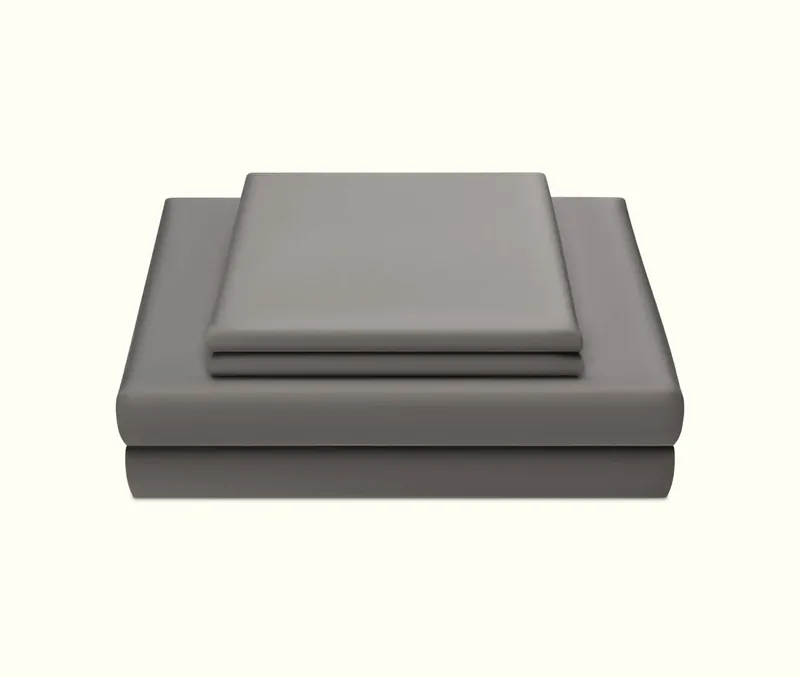 Miracle Sheets folded gray bed sheet set